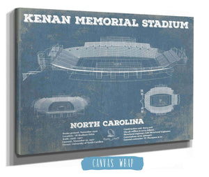 Cutler West Kenan Memorial Stadium North Carolina Tar Heels Vintage Art Print