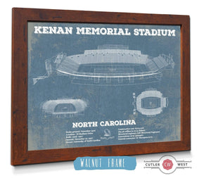 Cutler West Kenan Memorial Stadium North Carolina Tar Heels Vintage Art Print