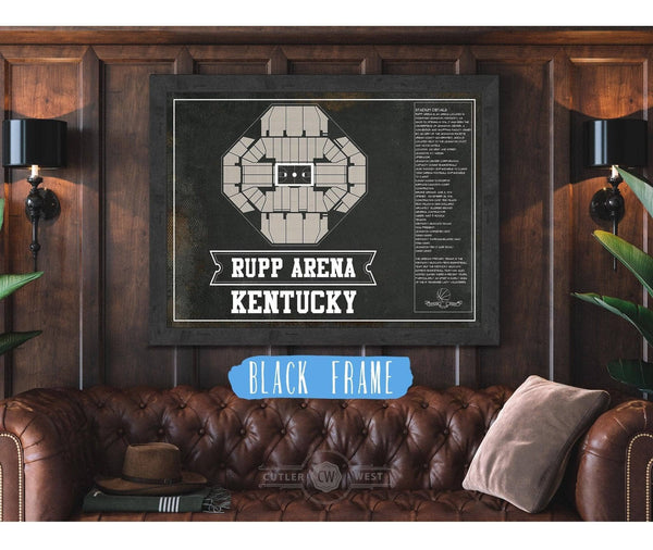 Cutler West Kentucky Wildcats Rupp Arena Black And White