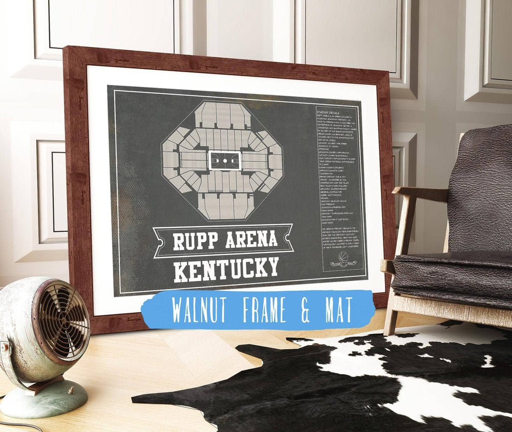 14" x 11" / Stretched Canvas Wrap Cutler West Kentucky Wildcats Rupp Arena Black And White