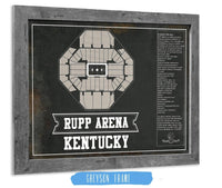 Cutler West Basketball Collection 14" x 11" / Greyson Frame Kentucky Wildcats Rupp Arena Black And White 235353085