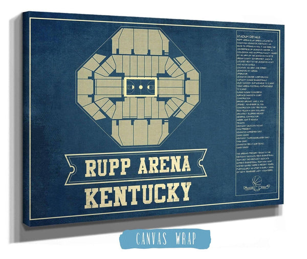 Cutler West Kentucky Wildcats - Rupp Arena Seating Chart - College Basketball Blueprint Art