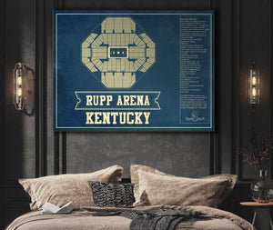 Cutler West Kentucky Wildcats - Rupp Arena Seating Chart - College Basketball Blueprint Art