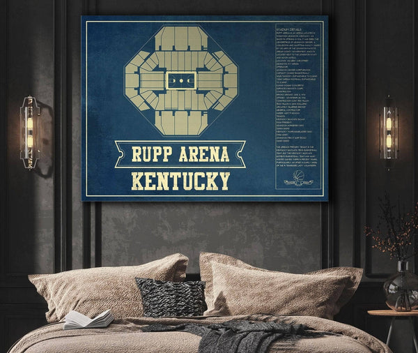 Cutler West Kentucky Wildcats - Rupp Arena Seating Chart - College Basketball Blueprint Art
