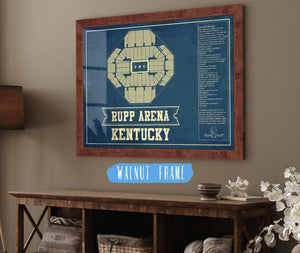 Cutler West Kentucky Wildcats - Rupp Arena Seating Chart - College Basketball Blueprint Art