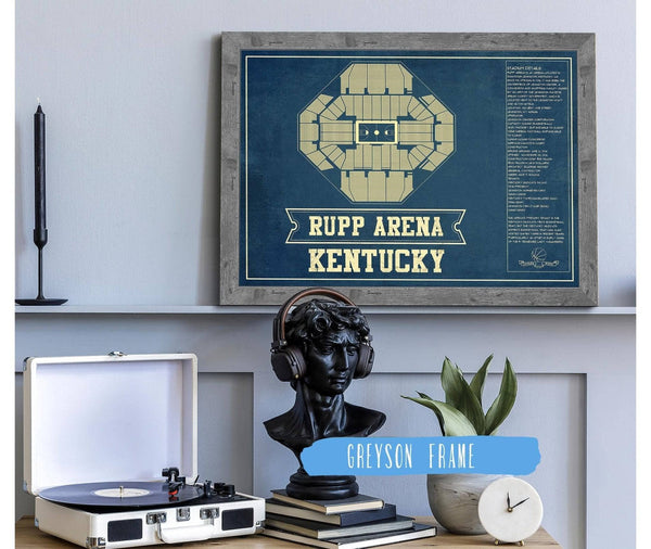 Cutler West Kentucky Wildcats - Rupp Arena Seating Chart - College Basketball Blueprint Art