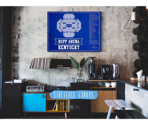 Cutler West Kentucky Wildcats - Rupp Arena Seating Chart - College Basketball Blueprint Team Color Art