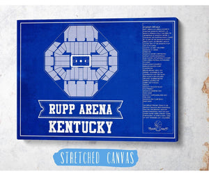 Cutler West Kentucky Wildcats - Rupp Arena Seating Chart - College Basketball Blueprint Team Color Art