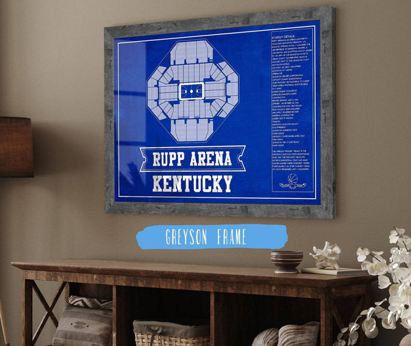 Cutler West Kentucky Wildcats - Rupp Arena Seating Chart - College Basketball Blueprint Team Color Art