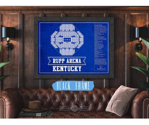 Cutler West Kentucky Wildcats - Rupp Arena Seating Chart - College Basketball Blueprint Team Color Art