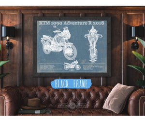 Cutler West KTM 1090 Adventure R 2018 Blueprint Motorcycle Patent Print