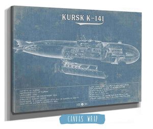 Cutler West Kursk K-141 Russian Submarine  Vintage Maritime Print