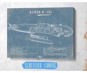 Cutler West Kursk K-141 Russian Submarine  Vintage Maritime Print