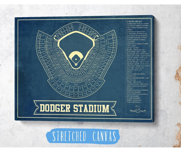 Cutler West LA Dodgers Stadium Seating Chart - Vintage Baseball Fan Print