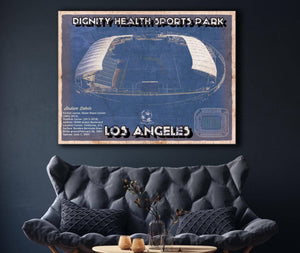 Cutler West LAFC Vintage Banc of California Stadium MLS Soccer Print