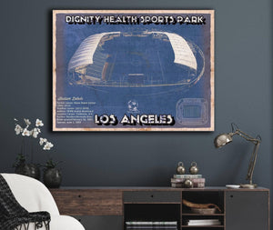 Cutler West LAFC Vintage Banc of California Stadium MLS Soccer Print