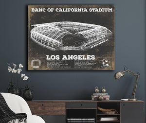 Cutler West LAFC - Vintage Banc of California Stadium MLS Soccer Print