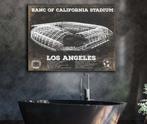 Cutler West LAFC - Vintage Banc of California Stadium MLS Soccer Print