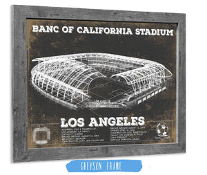 Cutler West LAFC - Vintage Banc of California Stadium MLS Soccer Print