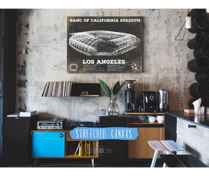 Cutler West LAFC - Vintage Banc of California Stadium MLS Soccer Print