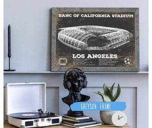 Cutler West LAFC - Vintage Banc of California Stadium MLS Soccer Print