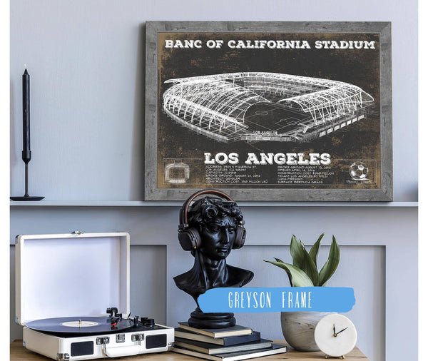 Cutler West LAFC - Vintage Banc of California Stadium MLS Soccer Print