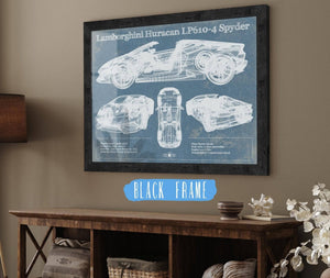 20" x 16" / Black Frame Cutler West Lamborghini Huracán LP610-4 Spyder