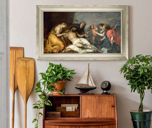 24" x 16" / Champagne Frame Cutler West Lamentation Over The Dead Christ by Anthony Van Dyck