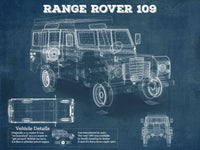 Cutler West Land Rover Collection 14" x 11" / Unframed Land Rover 109 Vintage Blueprint Auto Print 833110132_65500