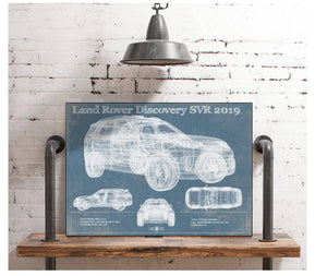 Cutler West Land Rover Defender SVX Blueprint Vintage Auto Patent Print