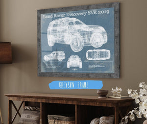 14" x 11" / Greyson Frame Cutler West Land Rover Defender SVX Blueprint Vintage Auto Patent Print