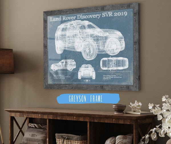 14" x 11" / Greyson Frame Cutler West Land Rover Defender SVX Blueprint Vintage Auto Patent Print