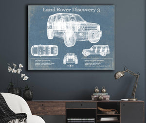 Cutler West Land Rover Discovery 3 Blueprint Vintage Auto Patent Print
