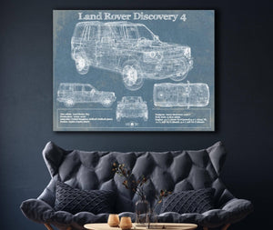Cutler West Land Rover Discovery 4 Blueprint Vintage Auto Patent Print