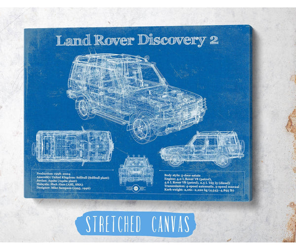 Cutler West Land Rover Discovery Series 2 Blueprint Vintage Auto Patent Print