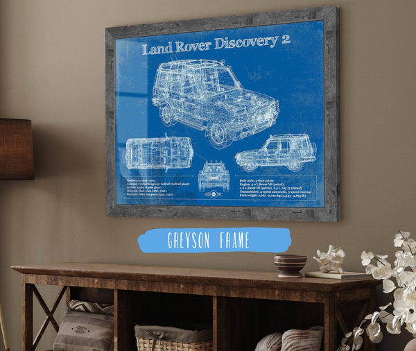 Cutler West Land Rover Discovery Series 2 Blueprint Vintage Auto Patent Print