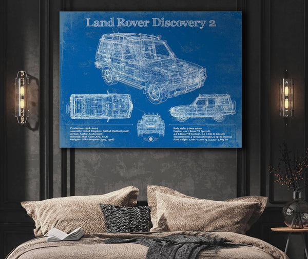 Cutler West Land Rover Discovery Series 2 Blueprint Vintage Auto Patent Print