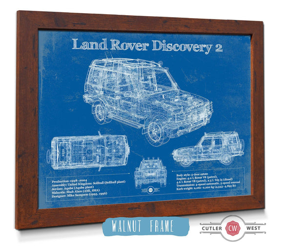 Cutler West Land Rover Discovery Series 2 Blueprint Vintage Auto Patent Print