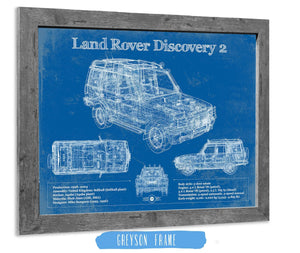 14" x 11" / Greyson Frame Cutler West Land Rover Discovery Series 2 Blueprint Vintage Auto Patent Print