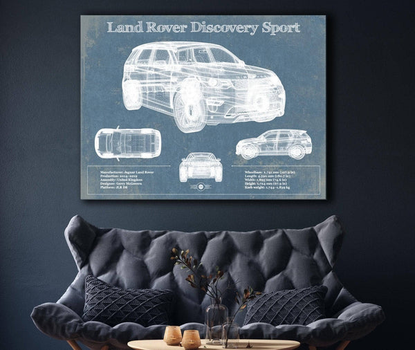 Cutler West Land Rover Discovery Sport Vintage Blueprint Auto Print