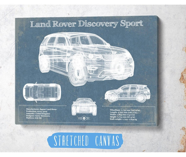 Cutler West Land Rover Discovery Sport Vintage Blueprint Auto Print
