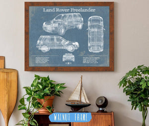 Cutler West Land Rover Freelander Vintage Blueprint Auto Print