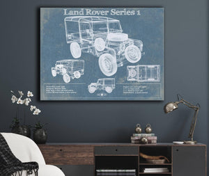 Cutler West Land Rover Series 1 Blueprint Vintage Auto Patent Print