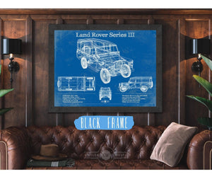 Cutler West Land Rover Series III 109" Blueprint Vintage Auto Patent Print