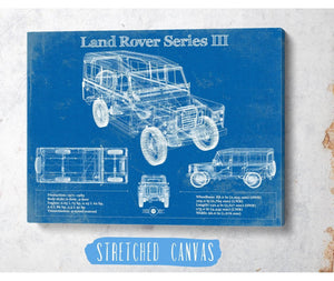 Cutler West Land Rover Series III 109" Blueprint Vintage Auto Patent Print