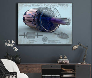 Cutler West Large Hadron Collider CERN Blueprint Wall Art