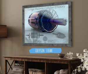 Cutler West Large Hadron Collider CERN Blueprint Wall Art
