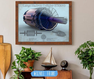 Cutler West Large Hadron Collider CERN Blueprint Wall Art