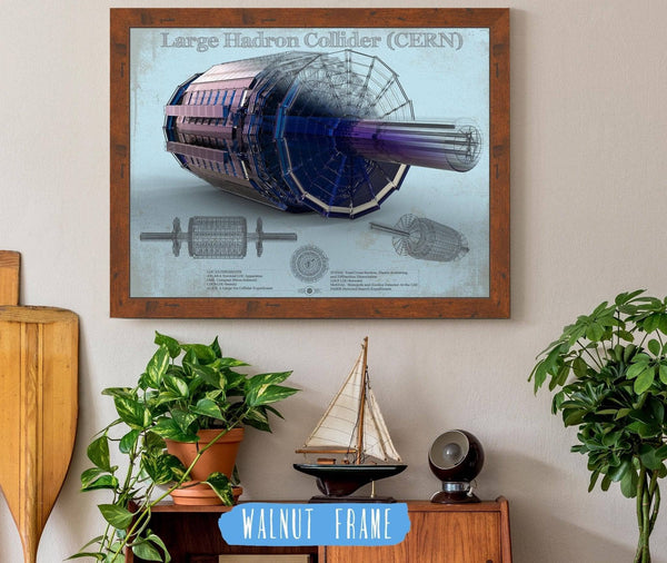 Cutler West Large Hadron Collider CERN Blueprint Wall Art