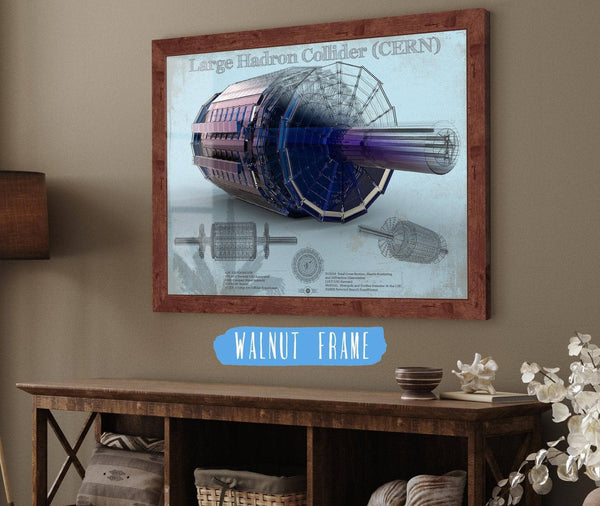 Cutler West Large Hadron Collider CERN Blueprint Wall Art